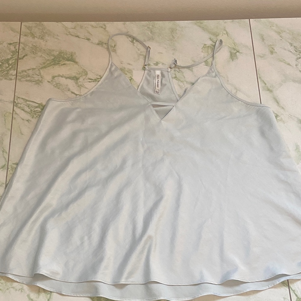 Flora Nikrooz Pale Blue Spaghetti Strap V-Neck Camisole